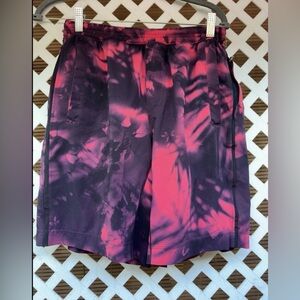 lululemon athletica Pink and Purple Tie-Dye Athletic Shorts